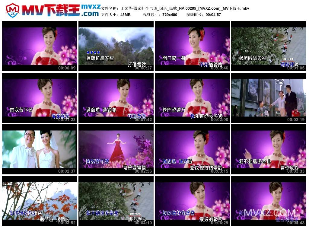 于文华-给家打个电话_国语_民歌_NAI00285